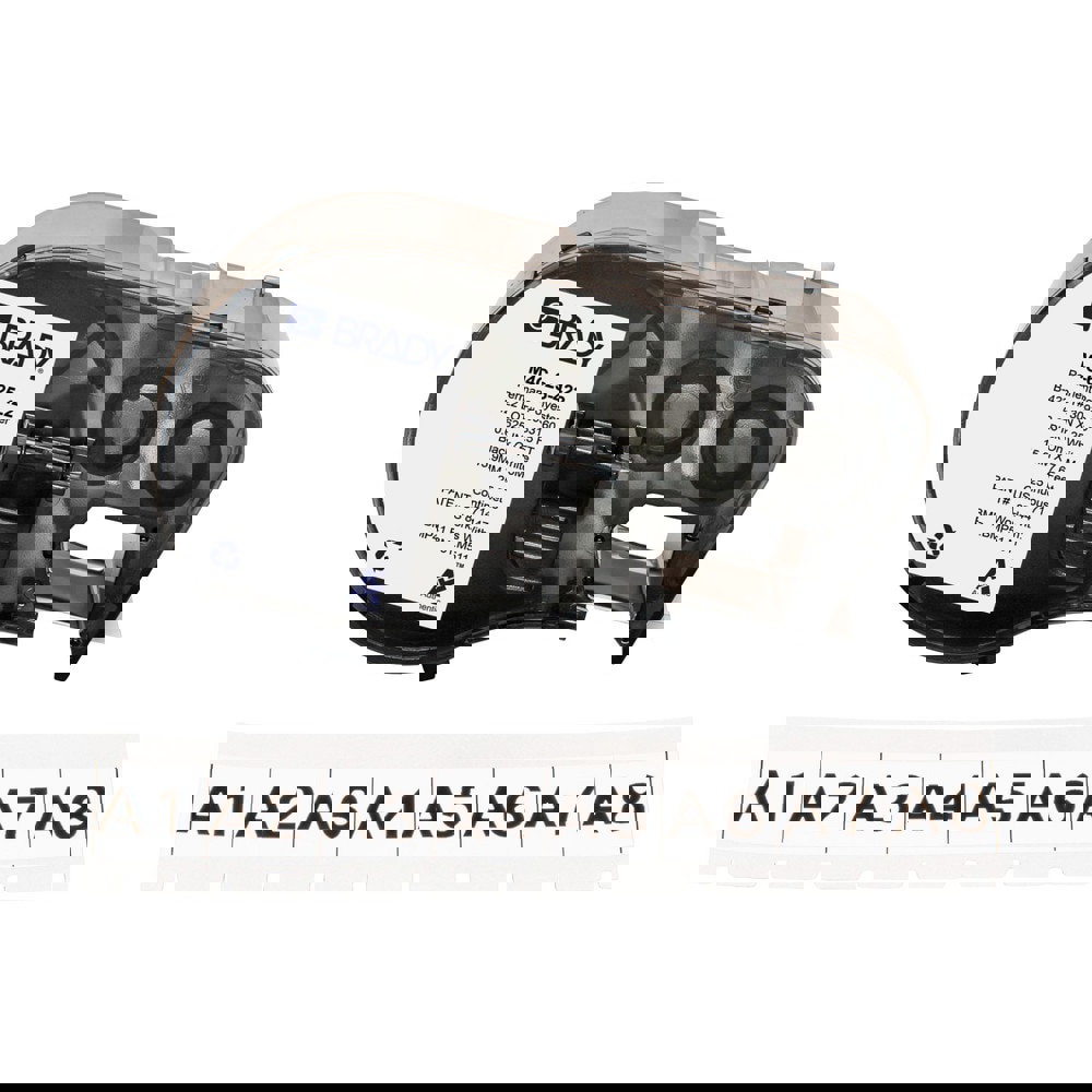 Labels, Ribbons & Tapes; Application: Label Printer Cartridge ; Type: Label Printer Cartridge ; Color Family: White ; Color: Black on White ; For Use With: BMP41; BMP51; BMP53; M511 ; Material: Polyester